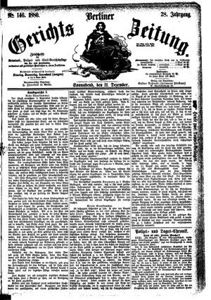 Berliner Gerichts-Zeitung vom 11.12.1880