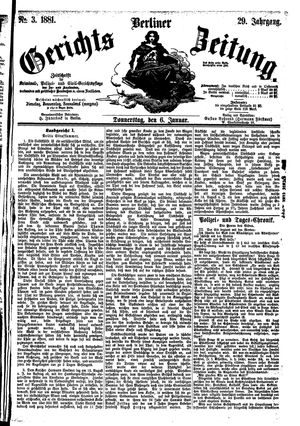Berliner Gerichts-Zeitung vom 06.01.1881