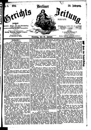 Berliner Gerichts-Zeitung vom 18.01.1881