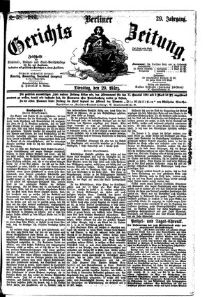 Berliner Gerichts-Zeitung vom 29.03.1881