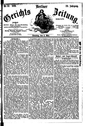 Berliner Gerichts-Zeitung on May 3, 1881