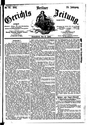 Berliner Gerichts-Zeitung vom 11.06.1881