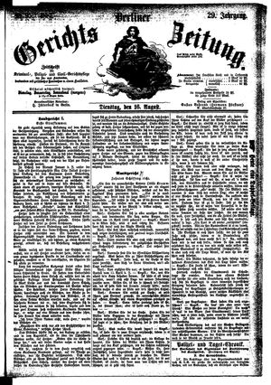 Berliner Gerichts-Zeitung vom 16.08.1881