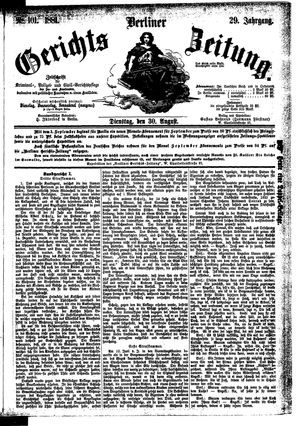 Berliner Gerichts-Zeitung vom 30.08.1881