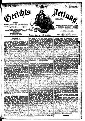 Berliner Gerichts-Zeitung vom 13.10.1881