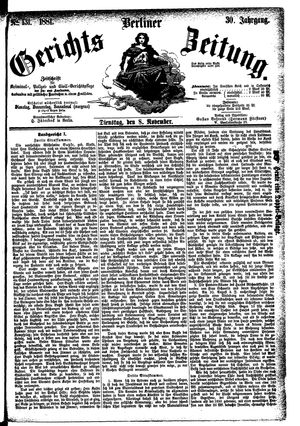 Berliner Gerichts-Zeitung on Nov 8, 1881