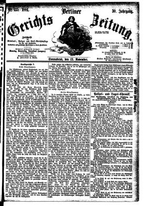Berliner Gerichts-Zeitung vom 12.11.1881