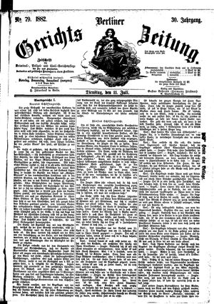 Berliner Gerichts-Zeitung vom 11.07.1882