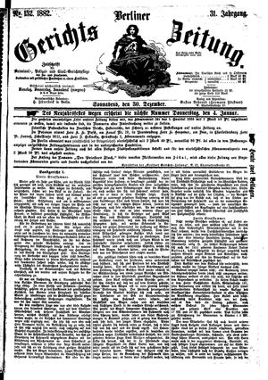 Berliner Gerichts-Zeitung vom 30.12.1882