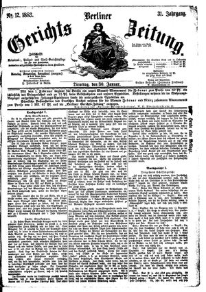 Berliner Gerichts-Zeitung vom 30.01.1883