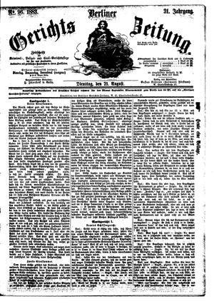 Berliner Gerichts-Zeitung vom 21.08.1883