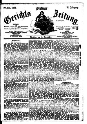 Berliner Gerichts-Zeitung vom 11.09.1883