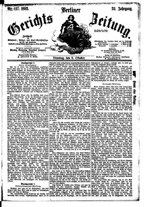 Berliner Gerichts-Zeitung on Oct 9, 1883