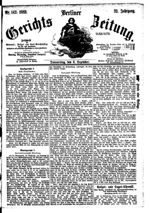 Berliner Gerichts-Zeitung vom 06.12.1883
