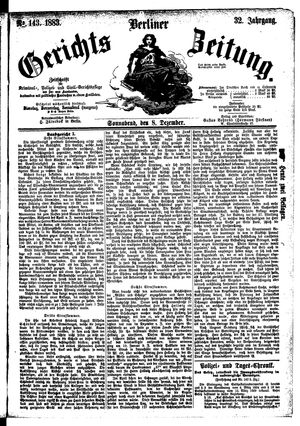 Berliner Gerichts-Zeitung on Dec 8, 1883
