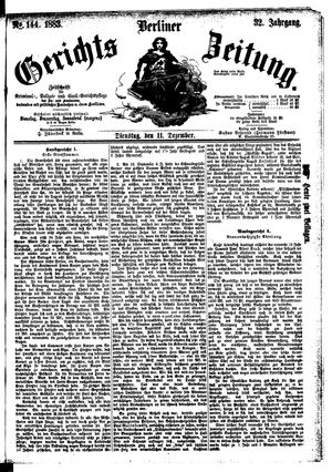 Berliner Gerichts-Zeitung on Dec 11, 1883