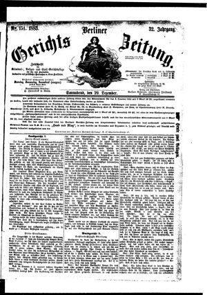 Berliner Gerichts-Zeitung on Dec 29, 1883