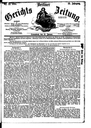Berliner Gerichts-Zeitung on Jan 31, 1885