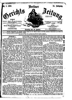 Berliner Gerichts-Zeitung vom 19.01.1886