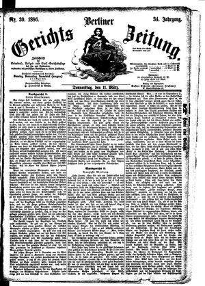 Berliner Gerichts-Zeitung on Mar 11, 1886