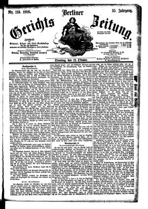 Berliner Gerichts-Zeitung vom 12.10.1886