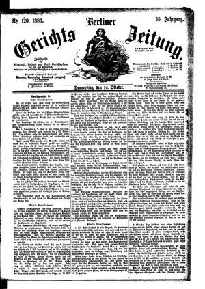 Berliner Gerichts-Zeitung vom 14.10.1886