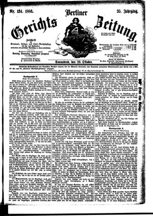 Berliner Gerichts-Zeitung vom 23.10.1886