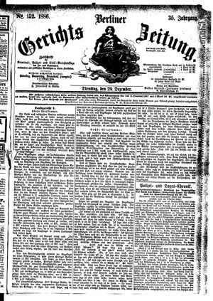 Berliner Gerichts-Zeitung vom 28.12.1886