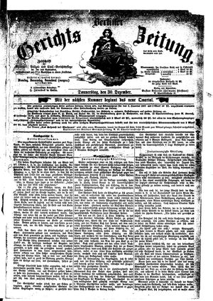 Berliner Gerichts-Zeitung vom 30.12.1886