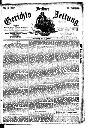 Berliner Gerichts-Zeitung vom 06.01.1887