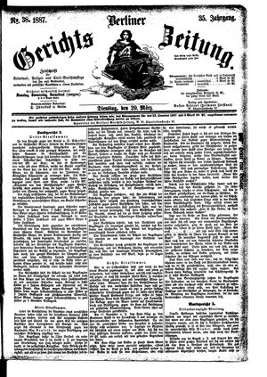 Berliner Gerichts-Zeitung vom 29.03.1887