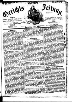 Berliner Gerichts-Zeitung vom 02.04.1887