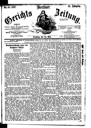 Berliner Gerichts-Zeitung vom 24.05.1887
