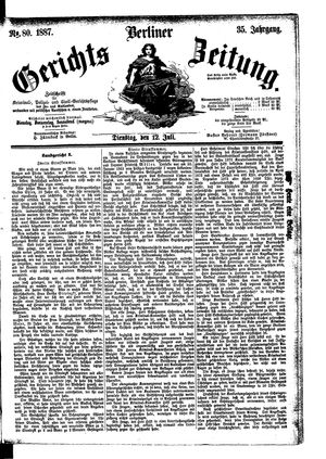 Berliner Gerichts-Zeitung on Jul 12, 1887