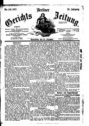 Berliner Gerichts-Zeitung on Dec 10, 1887