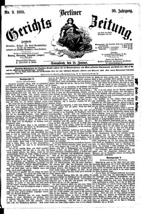 Berliner Gerichts-Zeitung vom 21.01.1888
