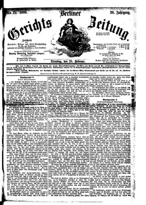 Berliner Gerichts-Zeitung vom 28.02.1888