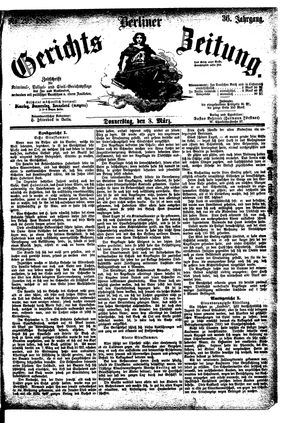 Berliner Gerichts-Zeitung vom 08.03.1888