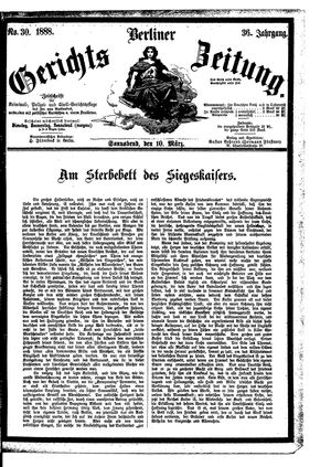 Berliner Gerichts-Zeitung vom 10.03.1888