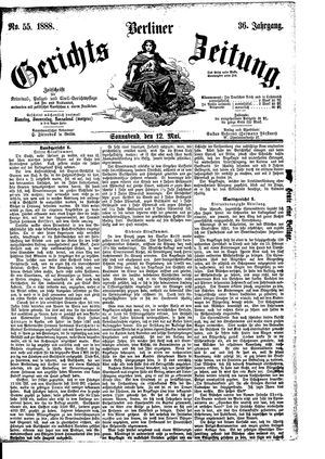Berliner Gerichts-Zeitung vom 12.05.1888