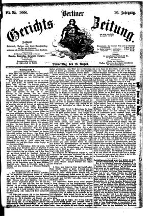 Berliner Gerichts-Zeitung vom 16.08.1888