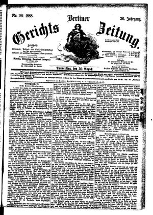 Berliner Gerichts-Zeitung vom 30.08.1888