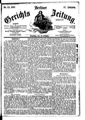 Berliner Gerichts-Zeitung vom 16.10.1888