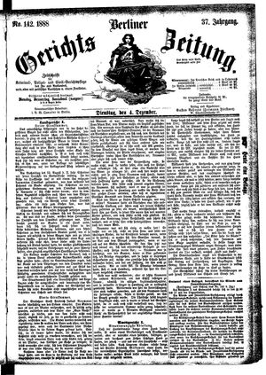 Berliner Gerichts-Zeitung vom 04.12.1888