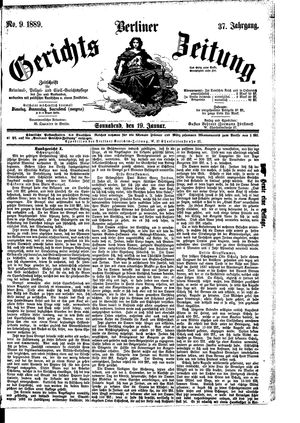 Berliner Gerichts-Zeitung vom 19.01.1889