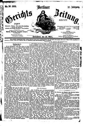 Berliner Gerichts-Zeitung vom 23.03.1889