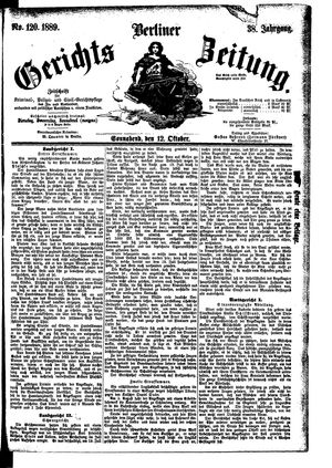 Berliner Gerichts-Zeitung vom 12.10.1889