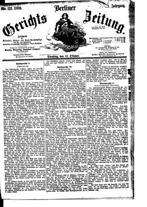 Berliner Gerichts-Zeitung vom 15.10.1889