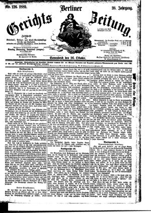 Berliner Gerichts-Zeitung vom 26.10.1889