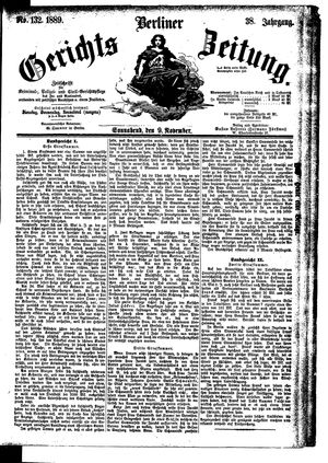 Berliner Gerichts-Zeitung vom 09.11.1889